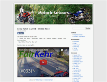Tablet Screenshot of motorbiketours.de